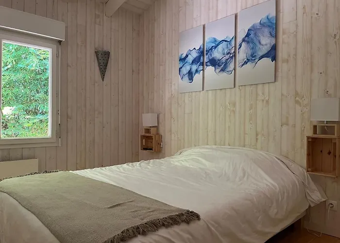 Villa 8 Chb Au Pied De La Foret , 450m Du Bassin *